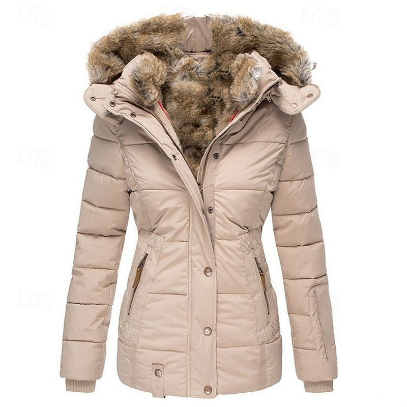 Gloria | Women's Fur-Trimmed Hooded Winter Jacket