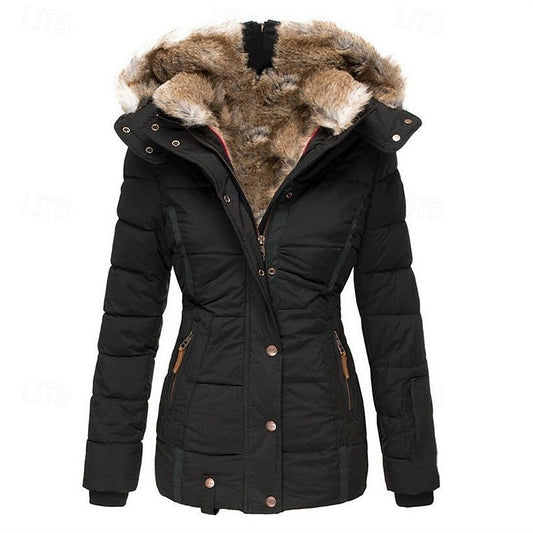 Gloria | Women's Fur-Trimmed Hooded Winter Jacket