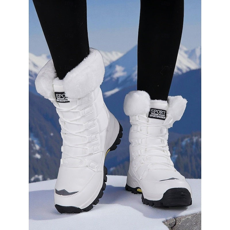 Edwina | Women's Cozy Lace-Up Winter Boots