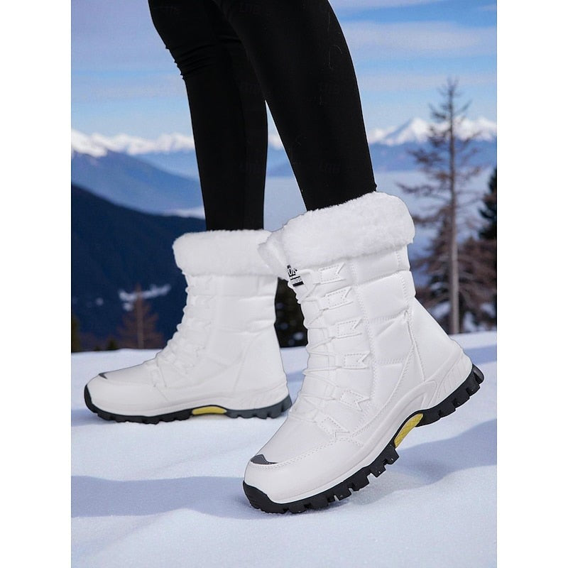 Edwina | Women's Cozy Lace-Up Winter Boots