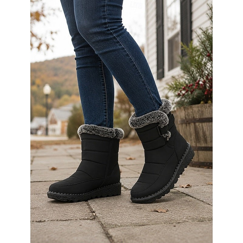 Talisa | Women's Cozy Fur-Trimmed Winter Snow Boots