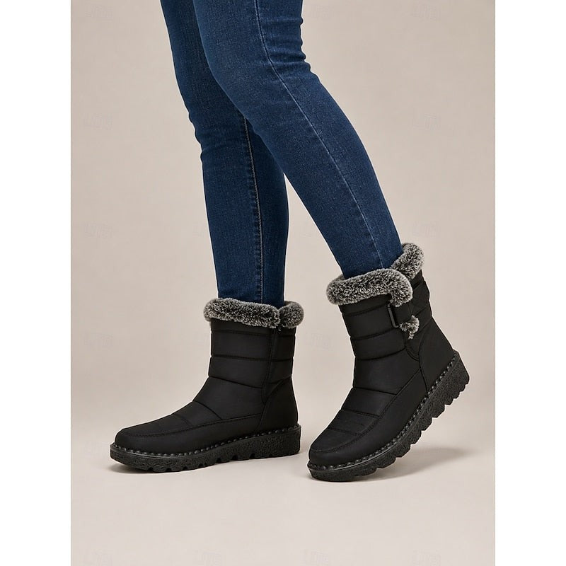 Talisa | Women's Cozy Fur-Trimmed Winter Snow Boots