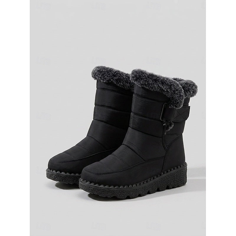 Talisa | Women's Cozy Fur-Trimmed Winter Snow Boots