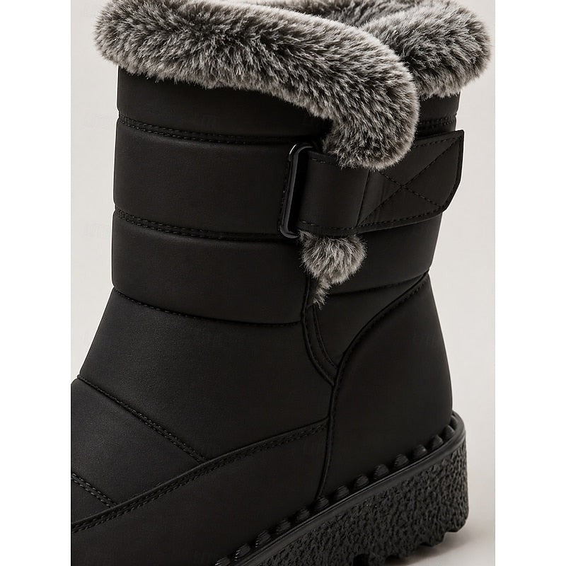 Talisa | Women's Cozy Fur-Trimmed Winter Snow Boots