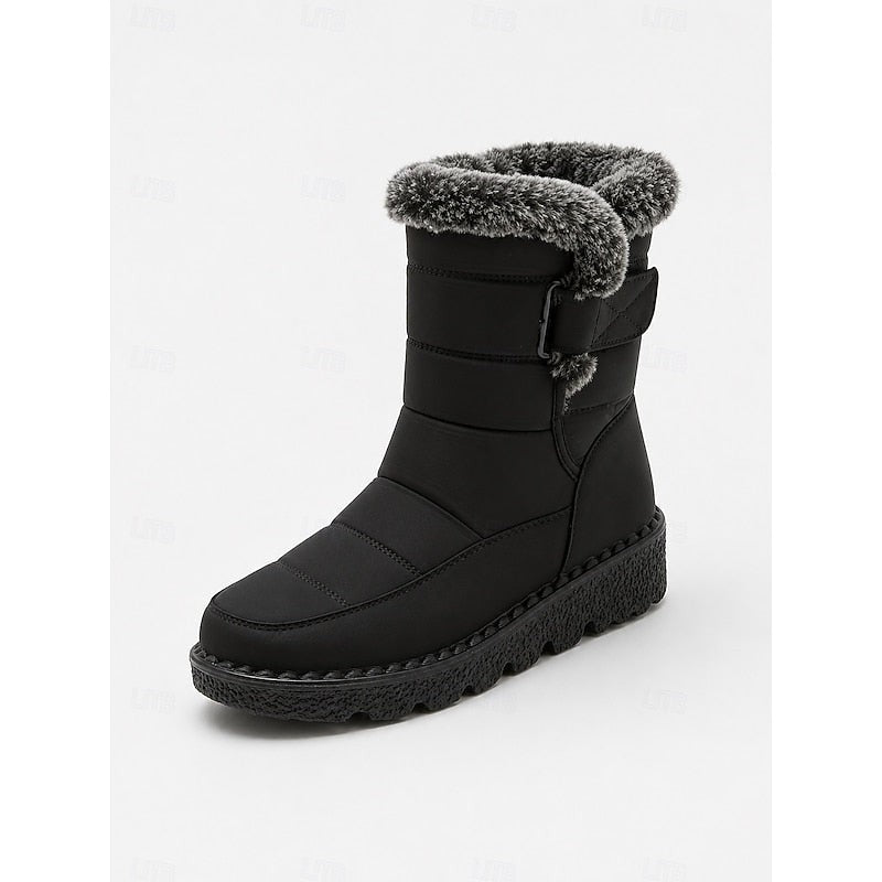 Talisa | Women's Cozy Fur-Trimmed Winter Snow Boots