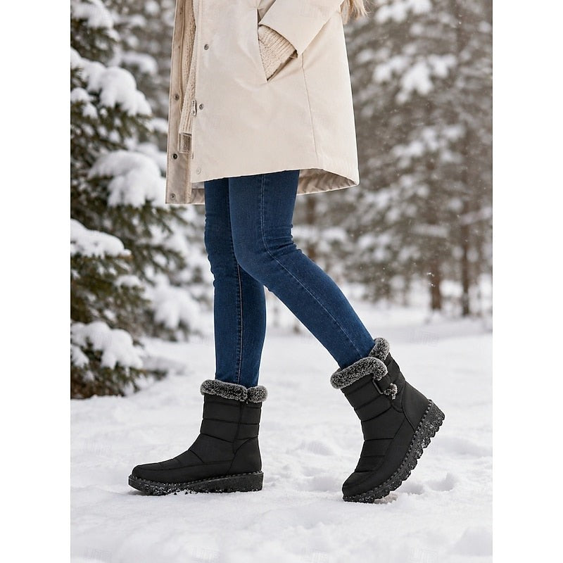 Talisa | Women's Cozy Fur-Trimmed Winter Snow Boots