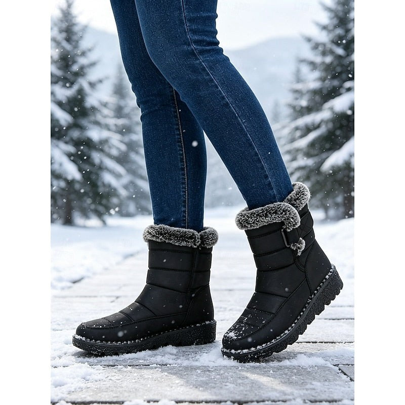 Talisa | Women's Cozy Fur-Trimmed Winter Snow Boots