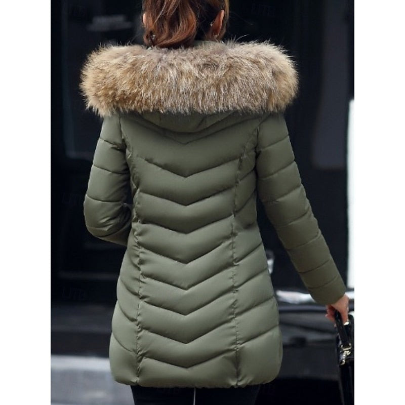 Gwendolyn | Women's Hooded Quilted Winter Parka