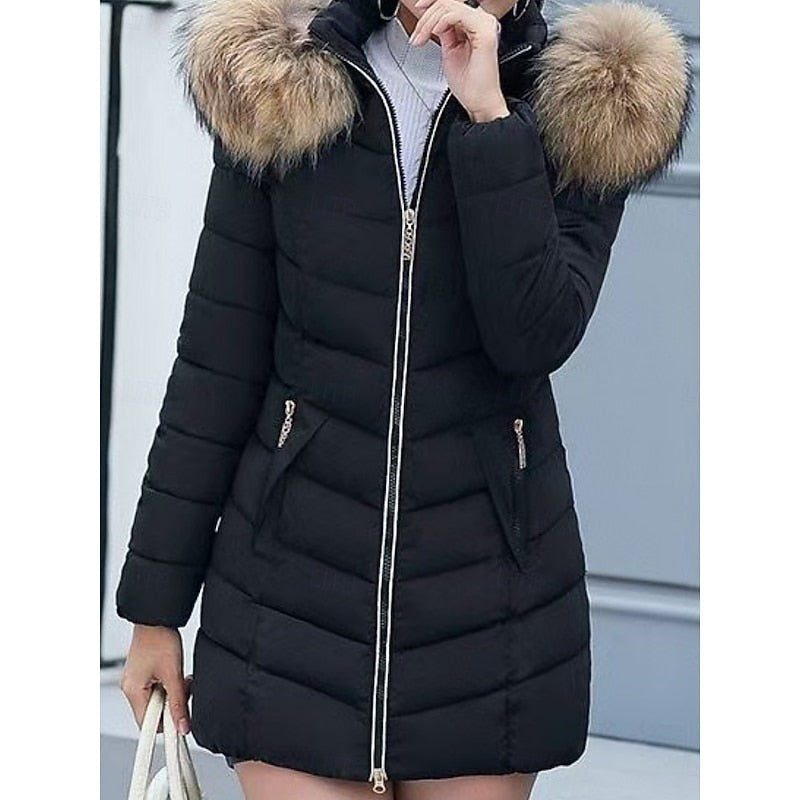 Gwendolyn | Women's Hooded Quilted Winter Parka