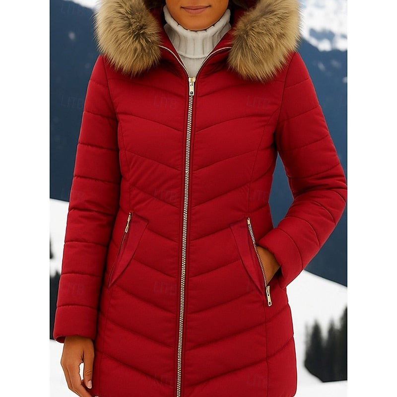 Gwendolyn | Women's Hooded Quilted Winter Parka