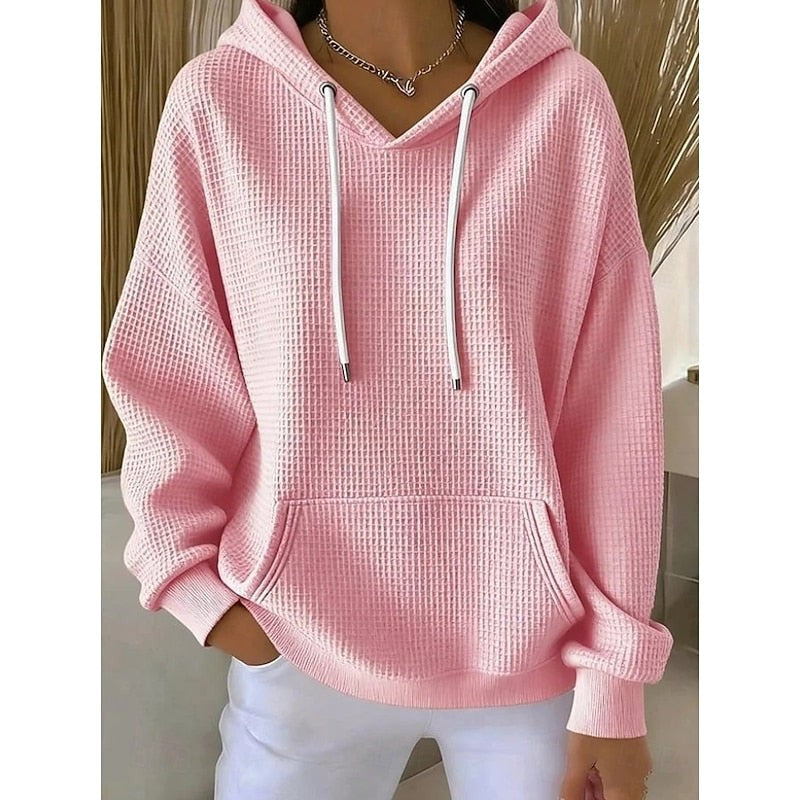 Harper | Women's Textured Drawstring Hoodie