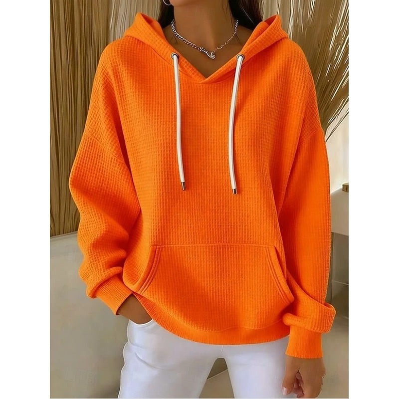 Harper | Women's Textured Drawstring Hoodie