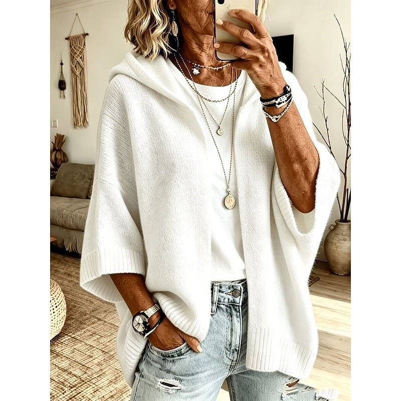 Thale | Women's Cozy Hooded Open-Front Cardigan