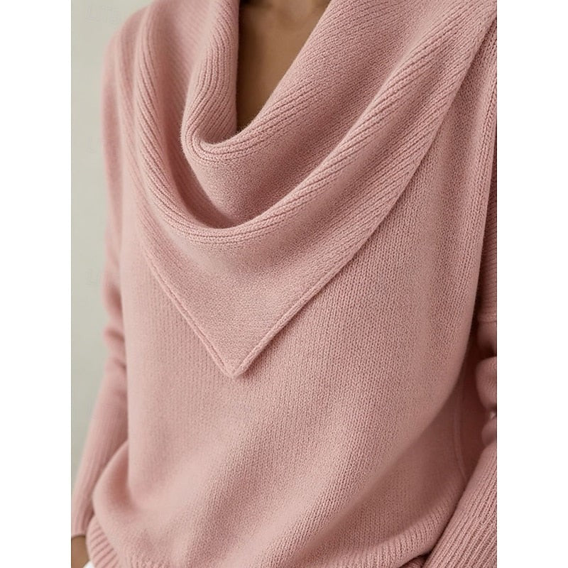 Heather | Women's Elegant Cowl-Neck Sweater