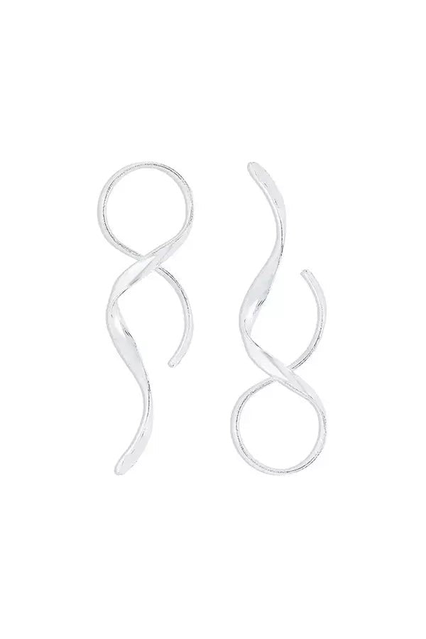 Herdis | Spiral Swirl Drop Earrings photo