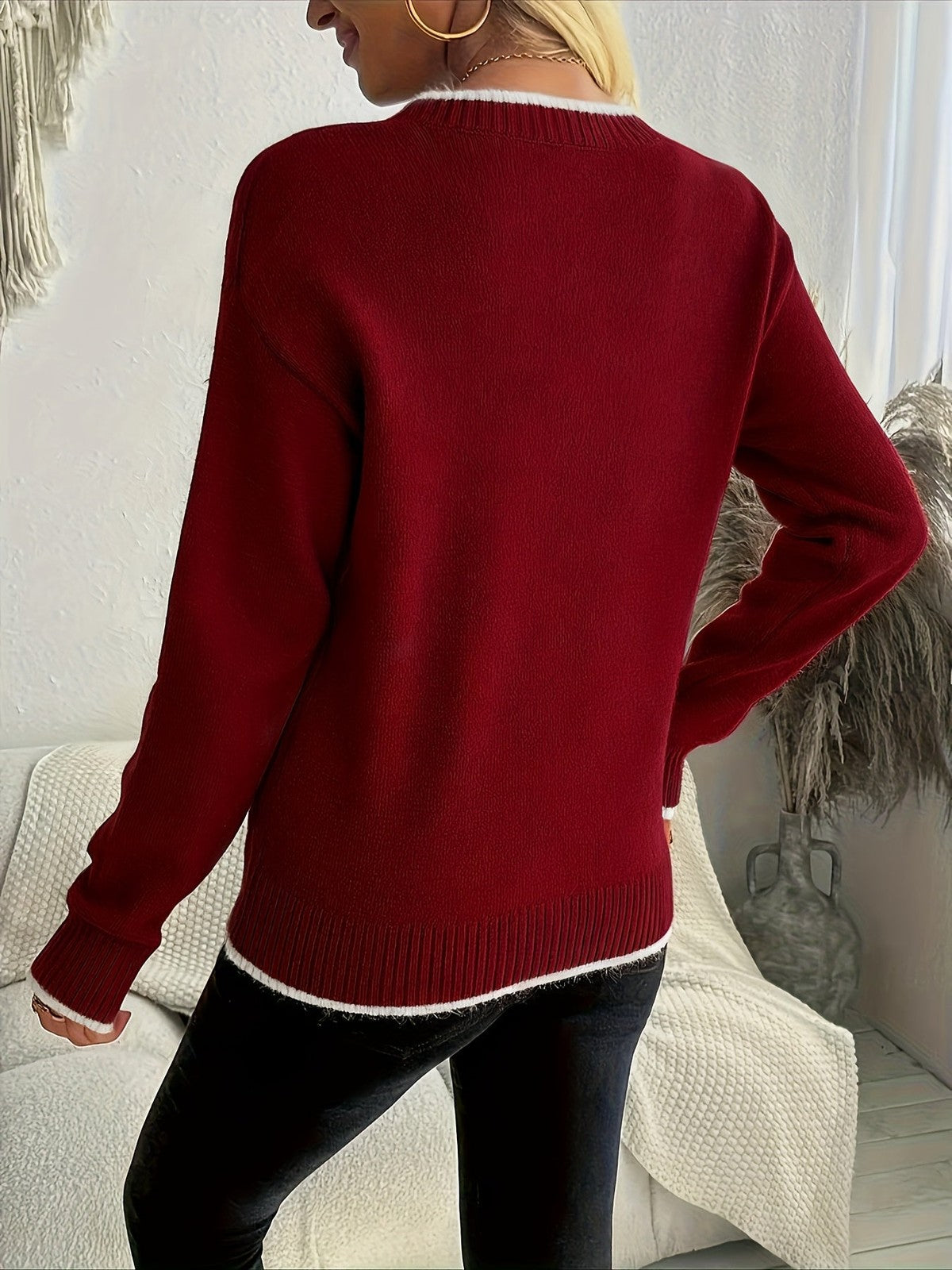 Soraya | Women's Snowflake Crewneck Sweater