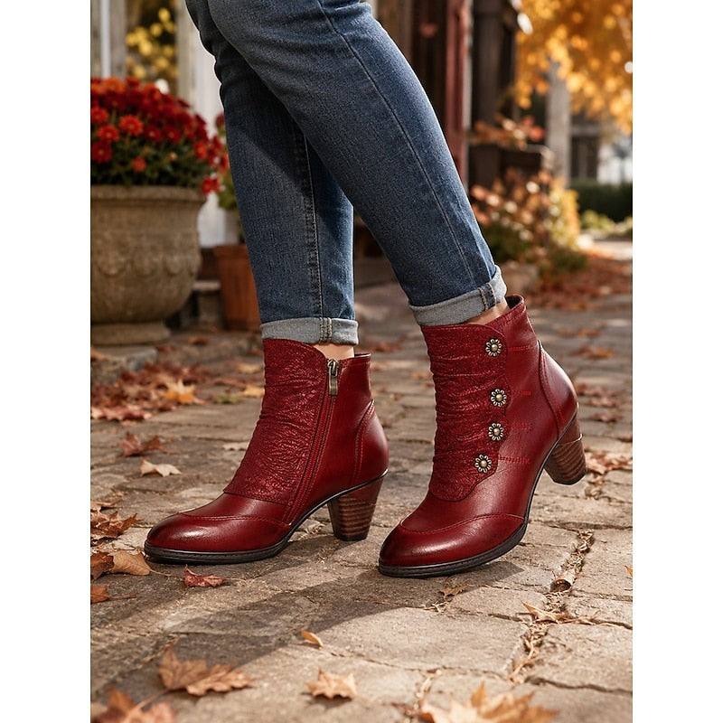 Thessaline | Women's Heeled Ankle Boots for Winter