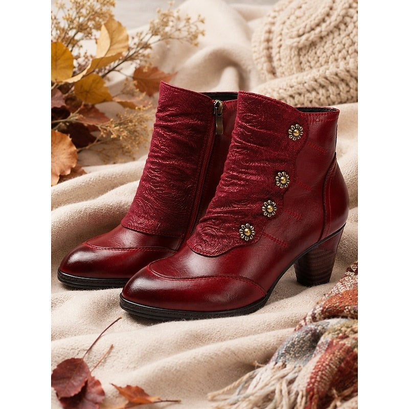 Thessaline | Women's Heeled Ankle Boots for Winter