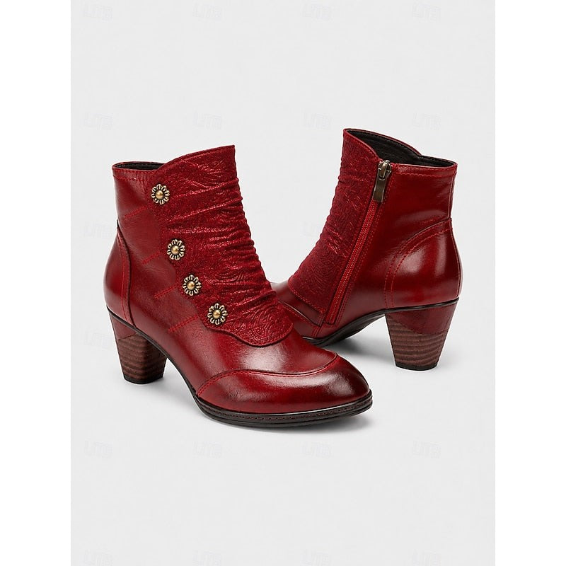 Thessaline | Women's Heeled Ankle Boots for Winter