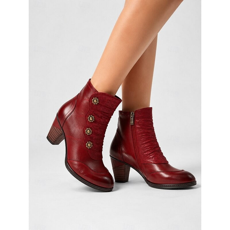 Thessaline | Women's Heeled Ankle Boots for Winter