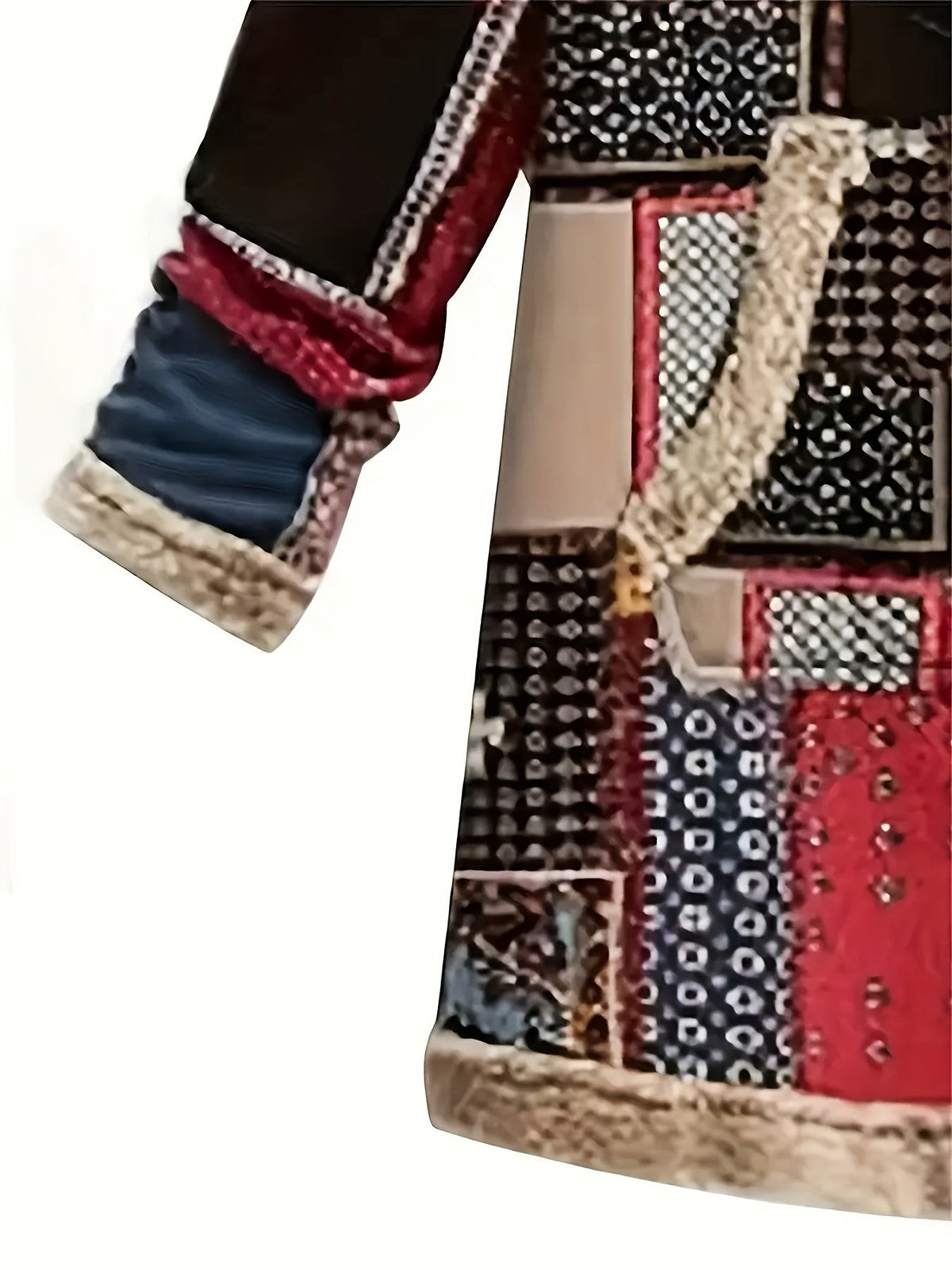 Iris | Women's Patchwork Hooded Jacket for Winter