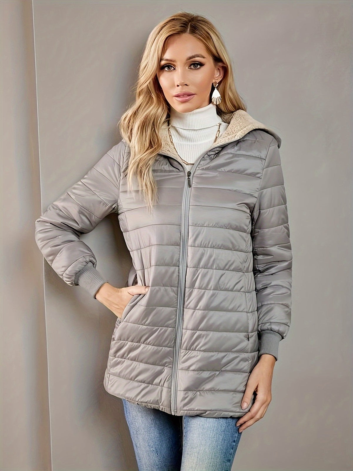 Isla | Women's Quilted Longline Coat for Winter