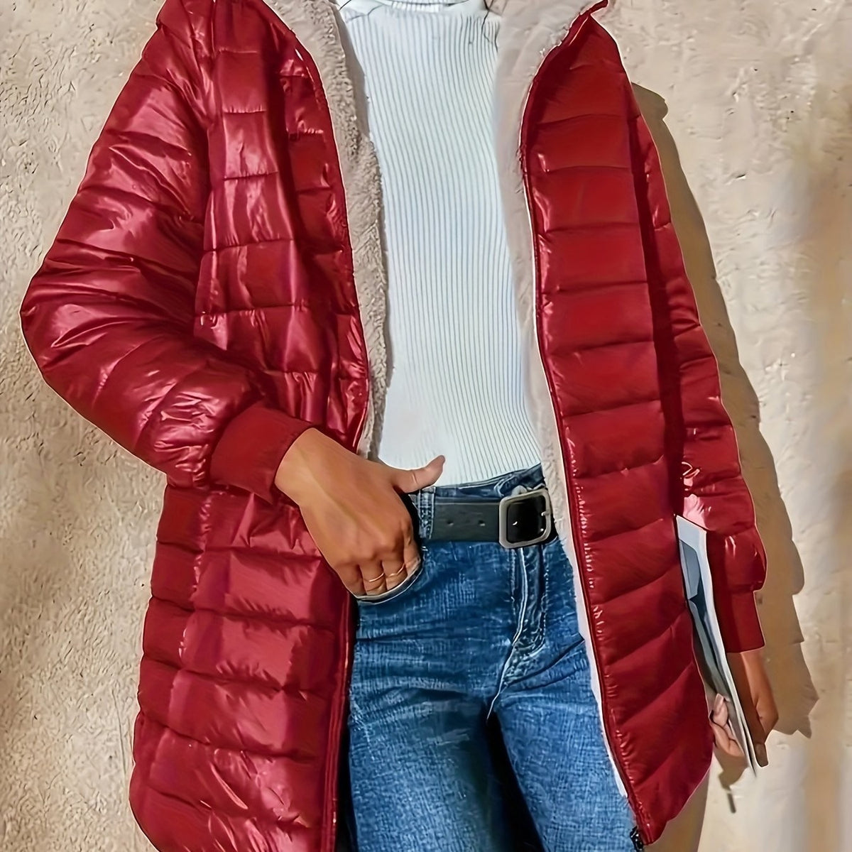 Isla | Women's Quilted Longline Coat for Winter