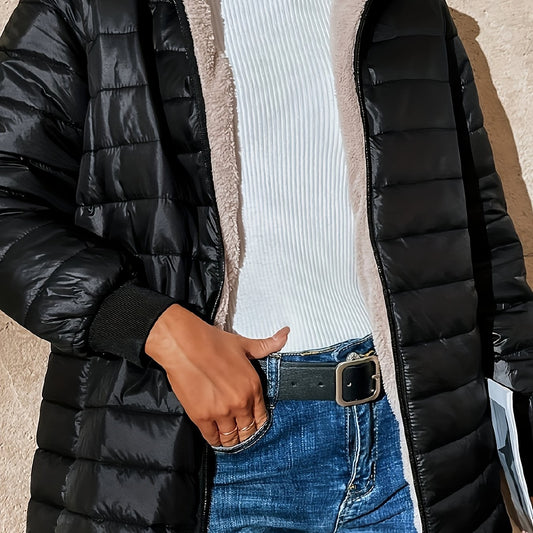 Isla | Women's Quilted Longline Coat for Winter