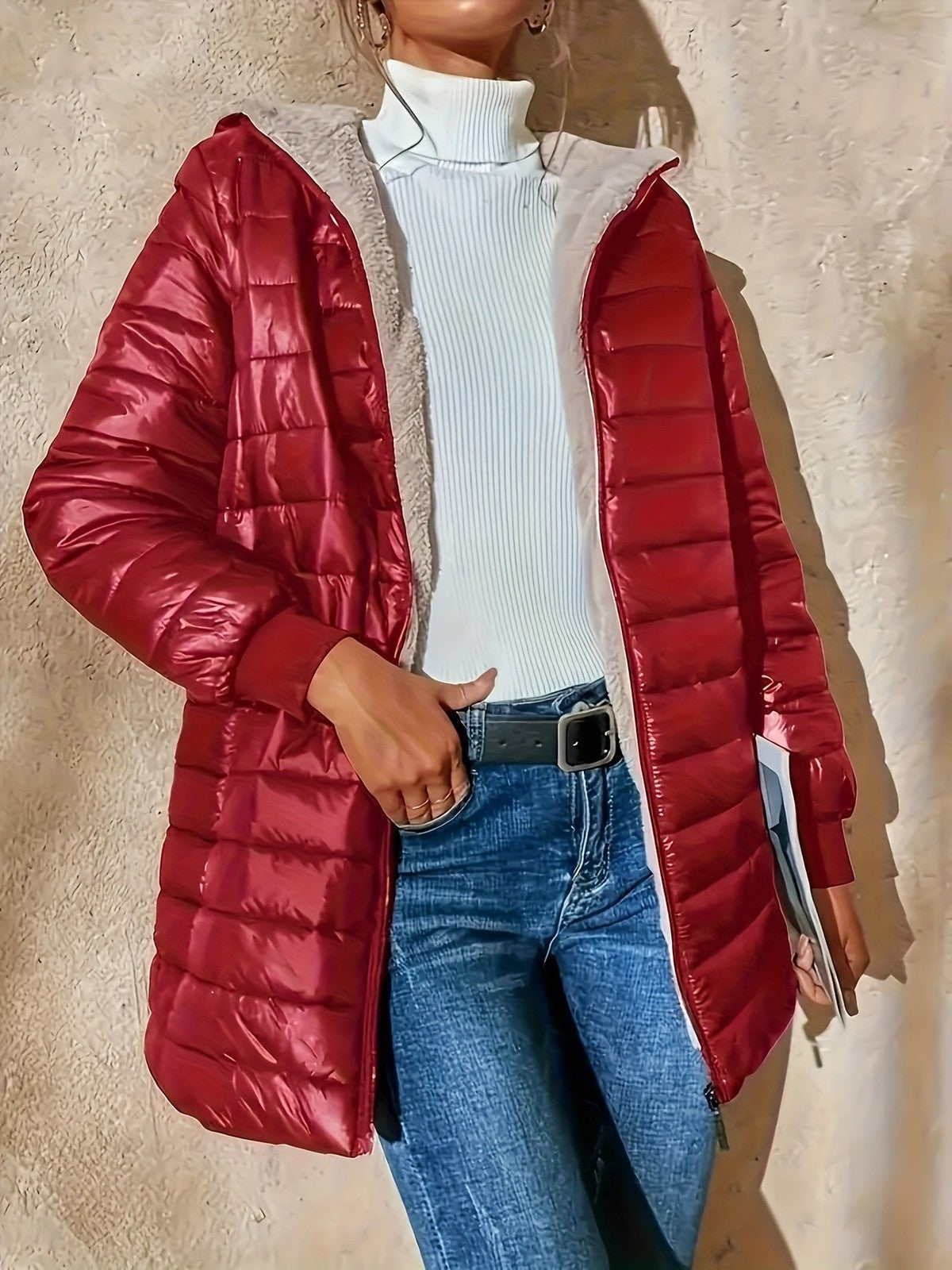 Isla | Women's Quilted Longline Coat for Winter