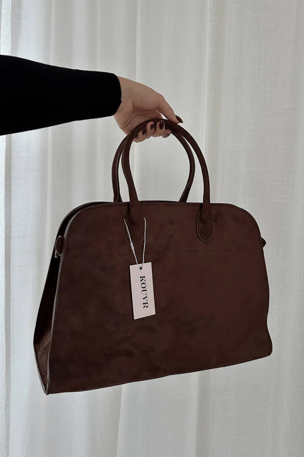 Josefina | Glazed Leather Work Tote Bag photo