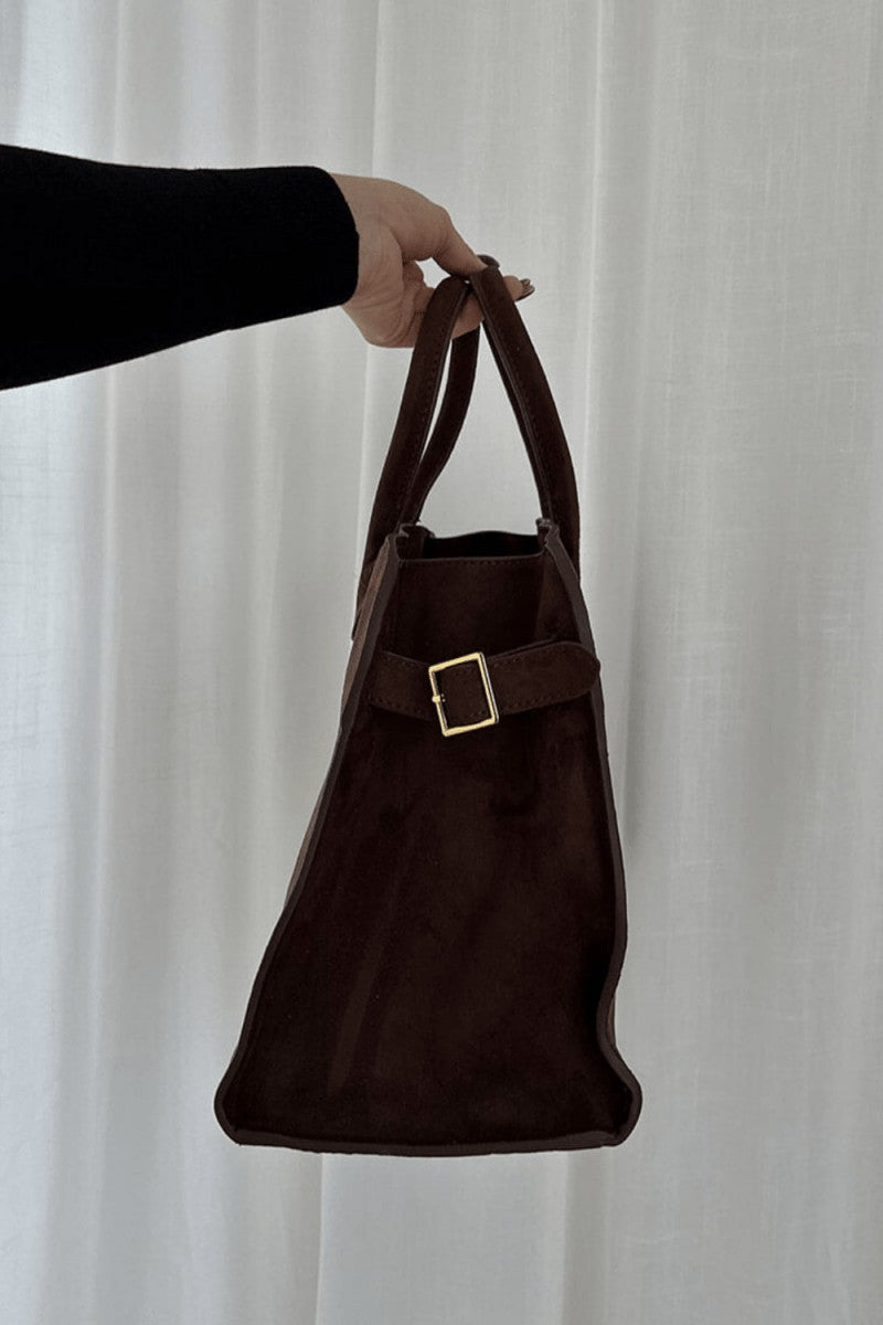 Josefina | Glazed Leather Work Tote Bag photo
