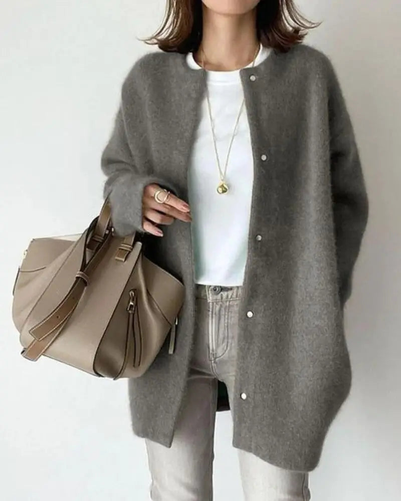 Wenonah | Long Chic Wool Cardigan