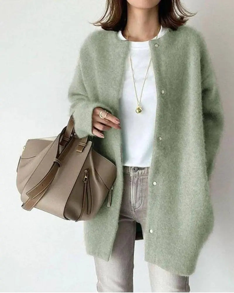 Wenonah | Long Chic Wool Cardigan