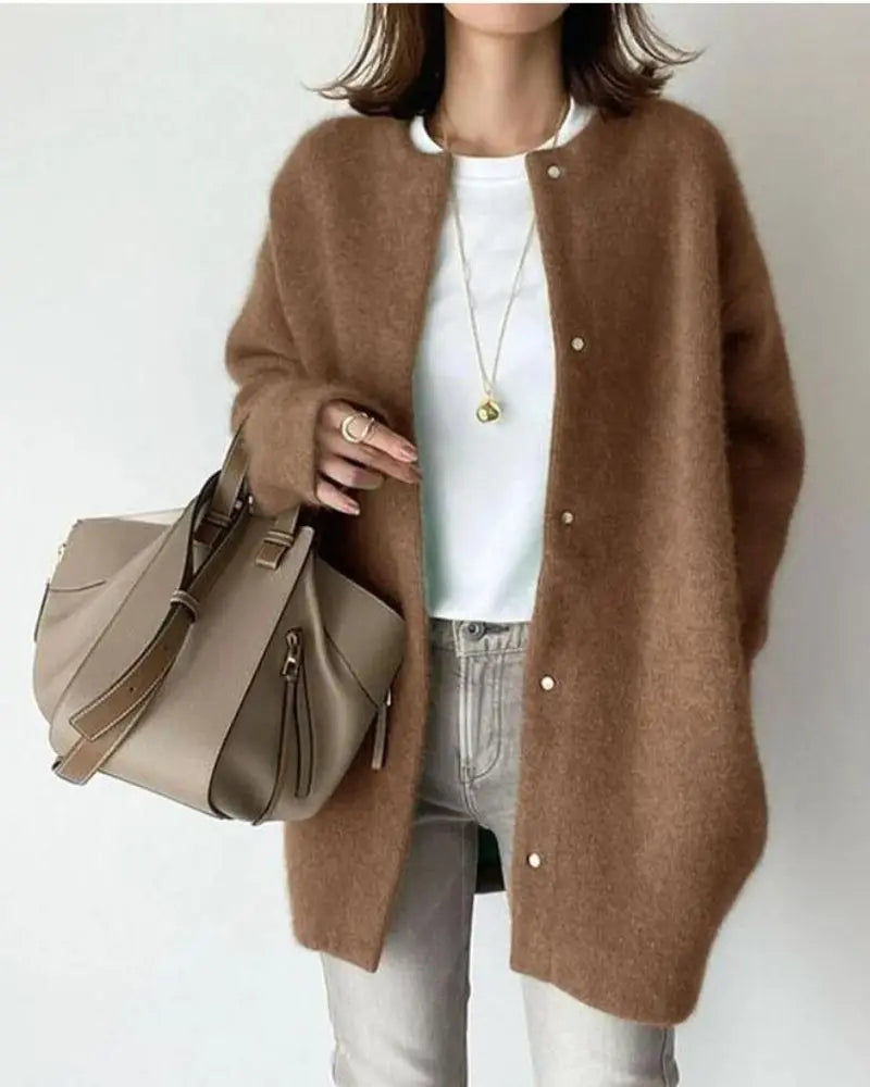 Wenonah | Long Chic Wool Cardigan