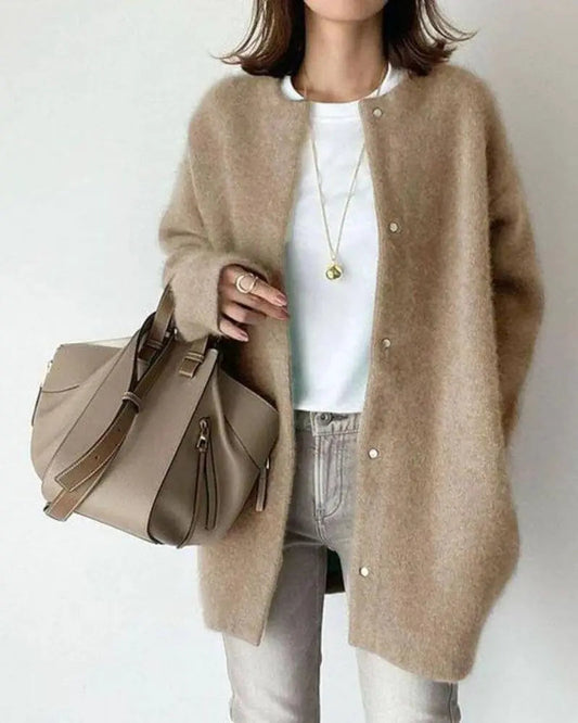 Wenonah | Long Chic Wool Cardigan