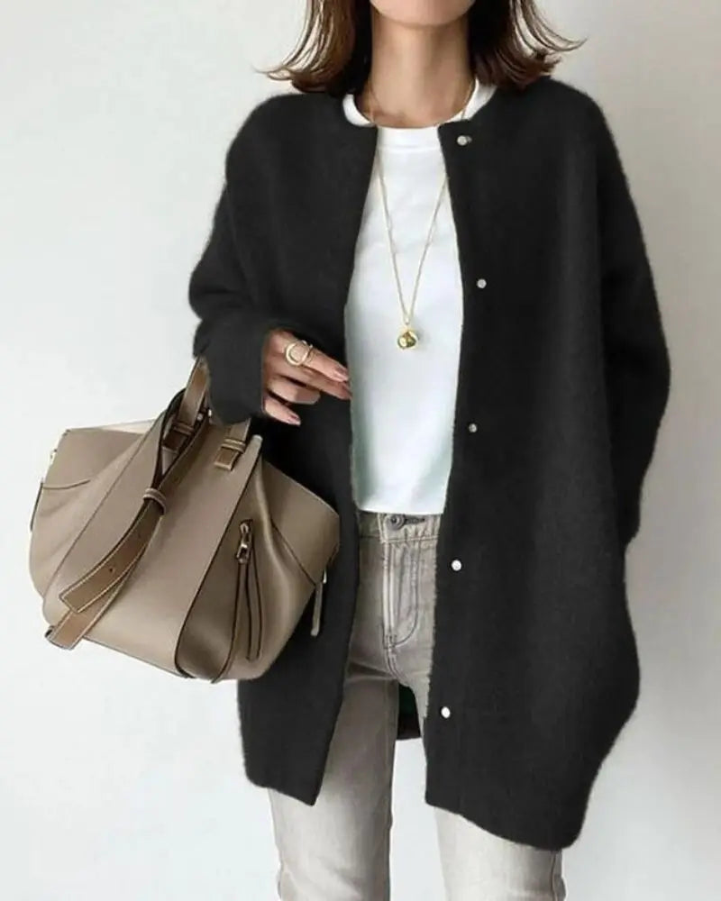 Wenonah | Long Chic Wool Cardigan