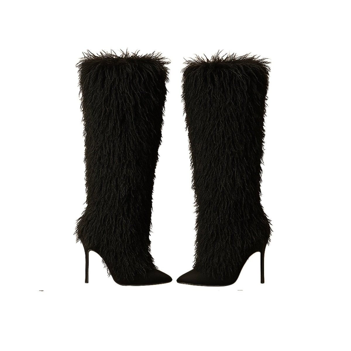 Katrijn | Shearling Knee-High Stiletto Boots photo