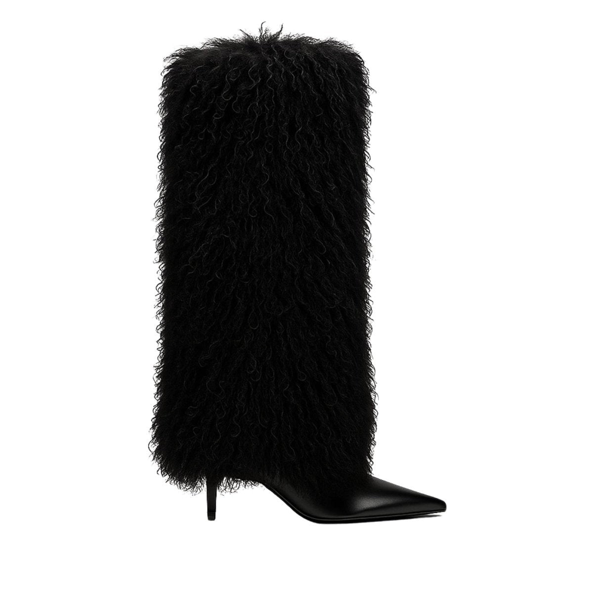 Katrijn | Shearling Knee-High Stiletto Boots photo