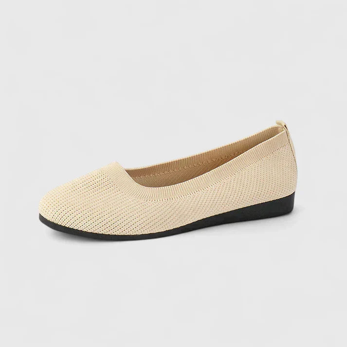 Mireio | Slip-On Flats with Elastic Trim