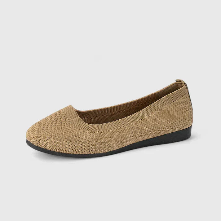 Mireio | Slip-On Flats with Elastic Trim