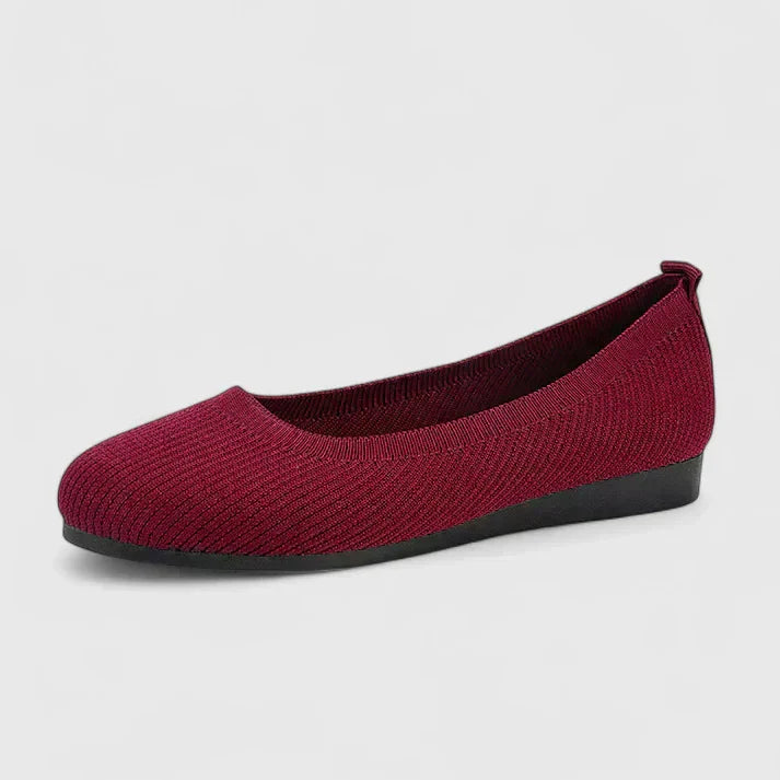 Mireio | Slip-On Flats with Elastic Trim
