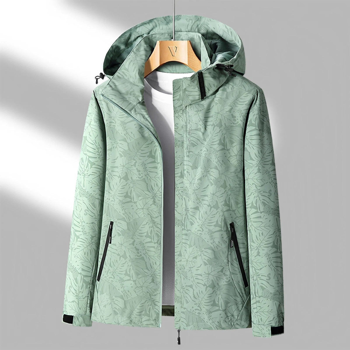 Liora | Floral Waterproof Hooded Jacket photo