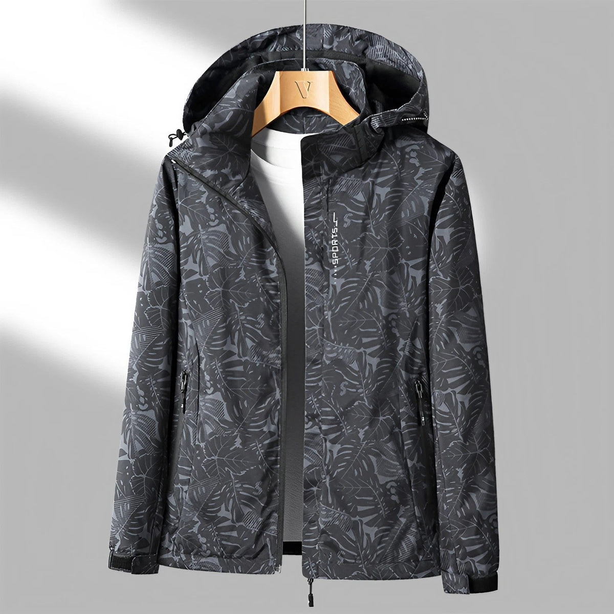 Liora | Floral Waterproof Hooded Jacket photo