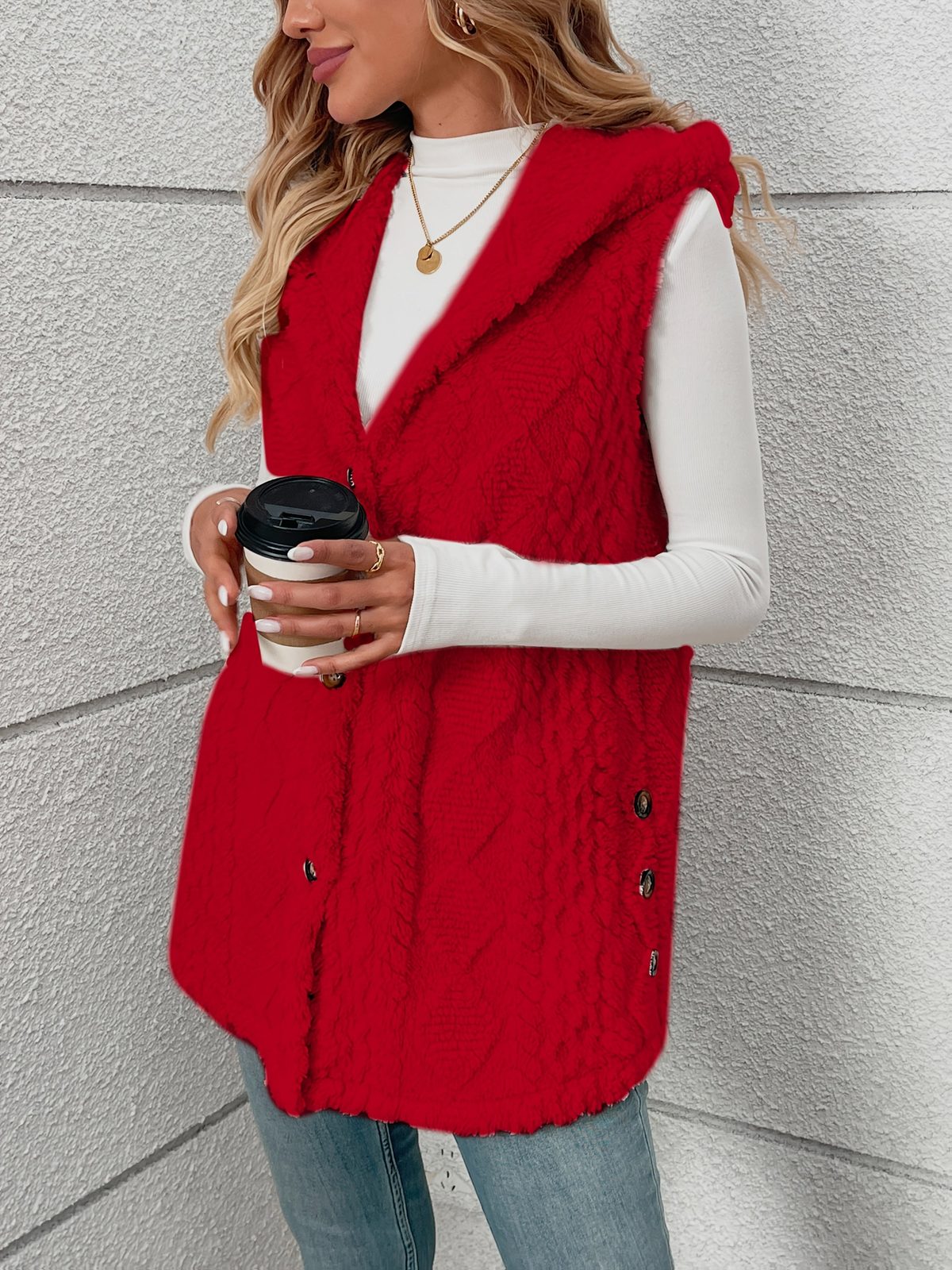 Shaelyn | Women's Cozy Hooded Sleeveless Vest