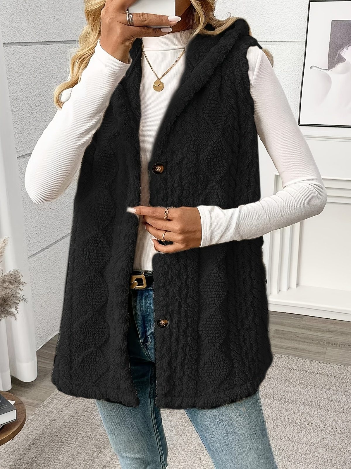 Shaelyn | Women's Cozy Hooded Sleeveless Vest