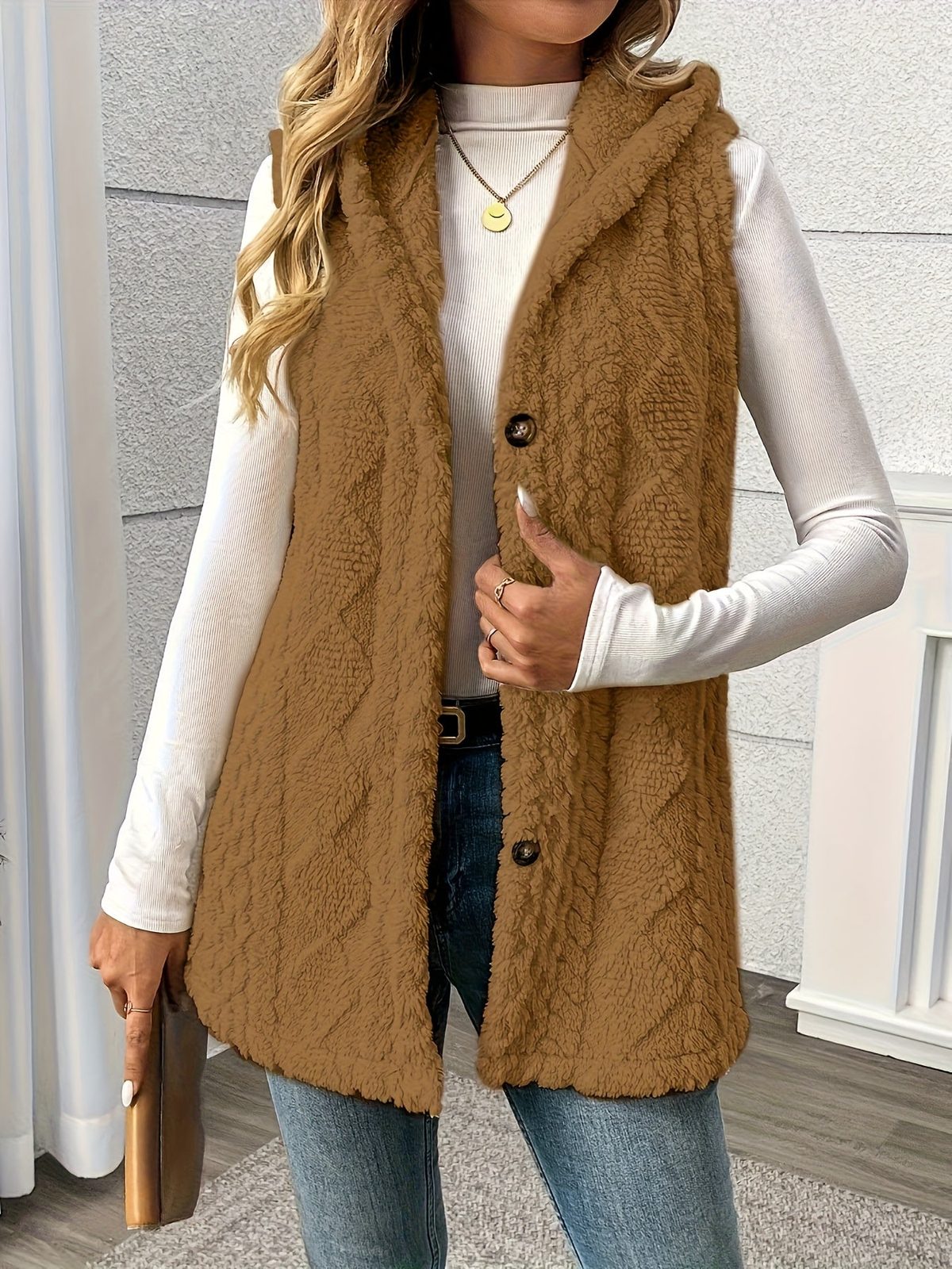Shaelyn | Women's Cozy Hooded Sleeveless Vest