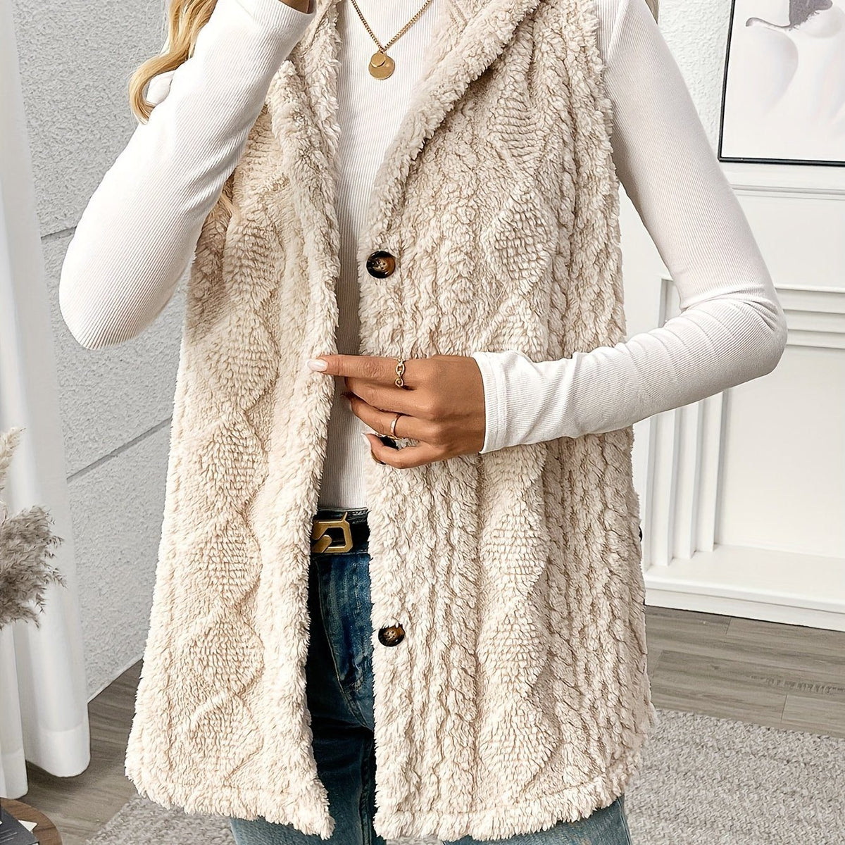 Shaelyn | Women's Cozy Hooded Sleeveless Vest