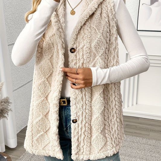 Shaelyn | Women's Cozy Hooded Sleeveless Vest