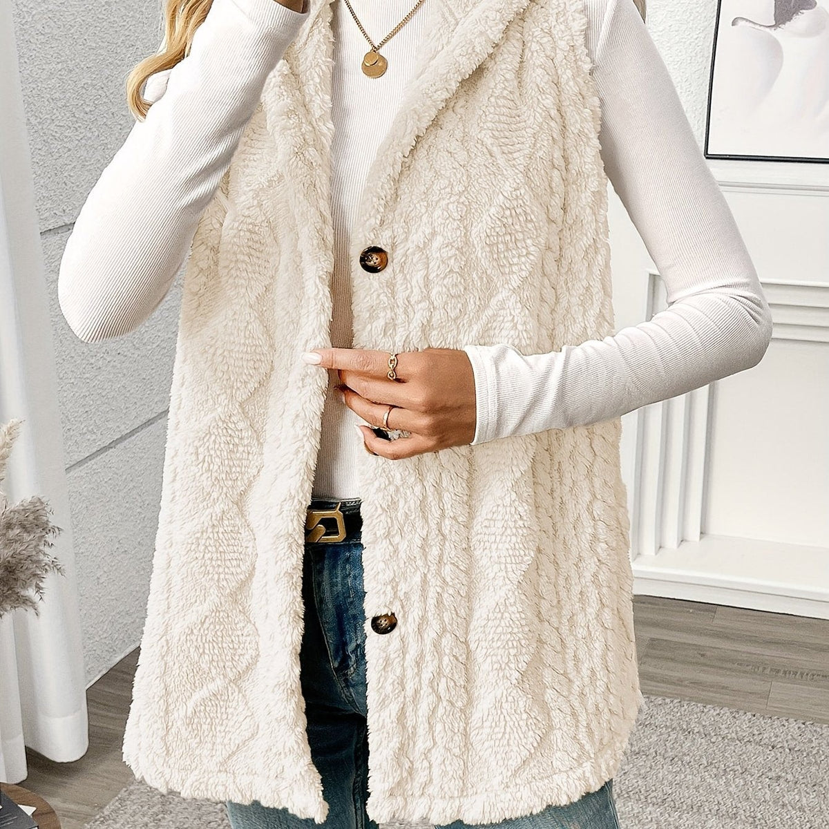 Shaelyn | Women's Cozy Hooded Sleeveless Vest