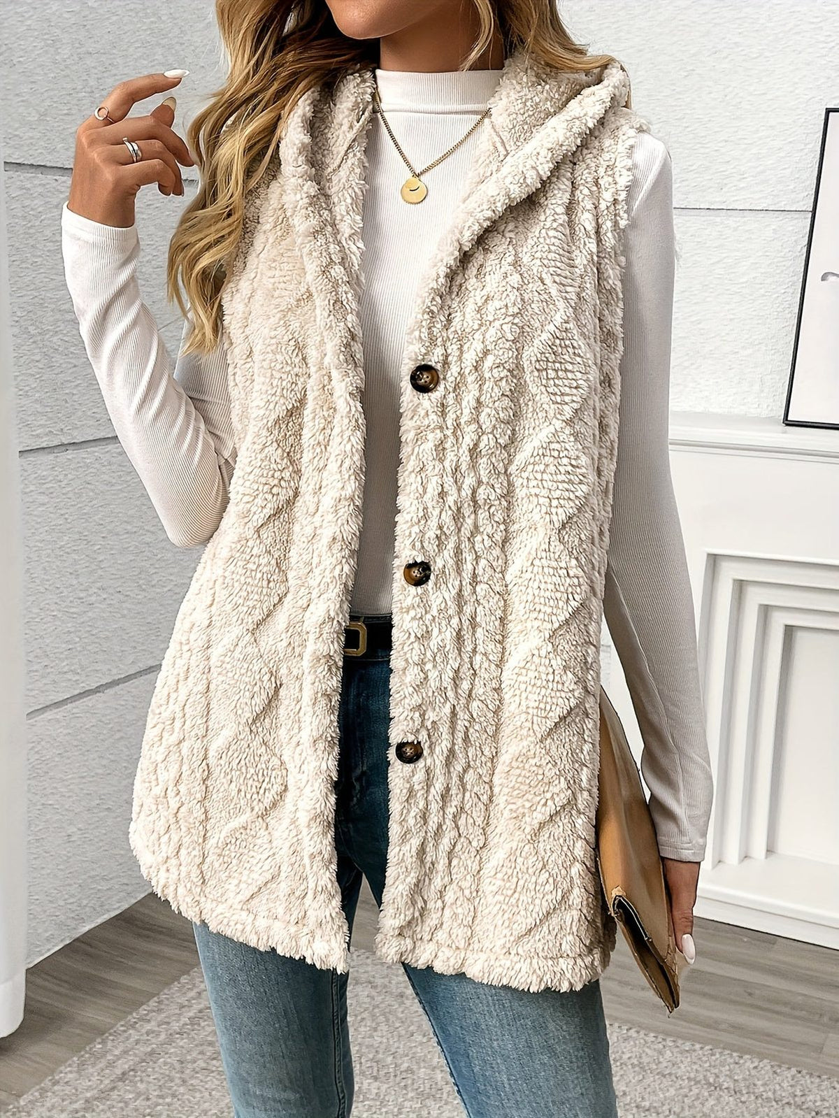 Shaelyn | Women's Cozy Hooded Sleeveless Vest